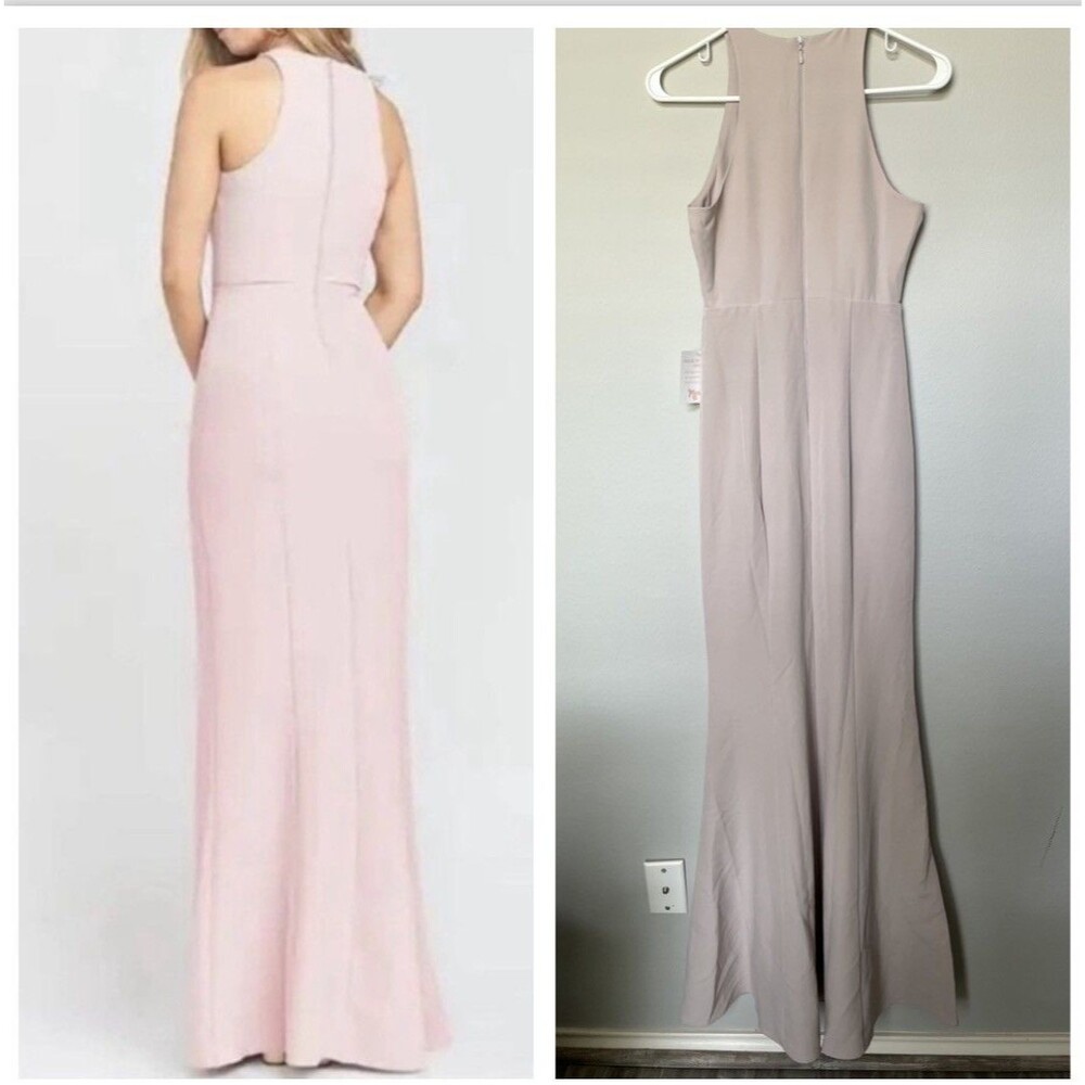 NEW Show Me Your MuMu XXS Vintage Rose Chicago High Neck Gown Dress Bridesmaid - Picture 2 of 9